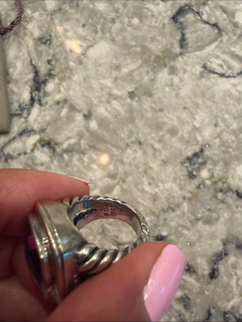Authentic David Yurman 14 mm Albion Amethyst Ring - Picture 6 of 6